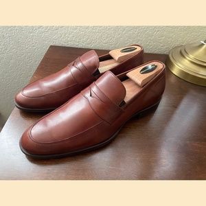 New Johnston & Murphy Leather Penny Loafers 9M